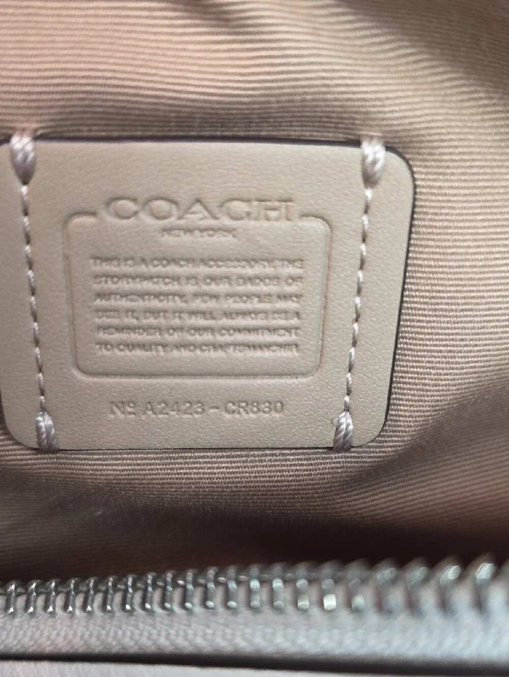 Coach Nolita Barrel Bag in Chalk with Silver Hardware